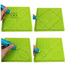 C-Type 3D Printing Pen Silicone Design Mat + 2pcs Insulation Silicone Finger Caps
