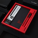 Fizz FZ335009 Notebook & Gel Pen Gift Box Set Thicken Business Hard Cover A5 Writing Notebook 0.5mm Black Ink Gel Pen Stationery School Office Supplies