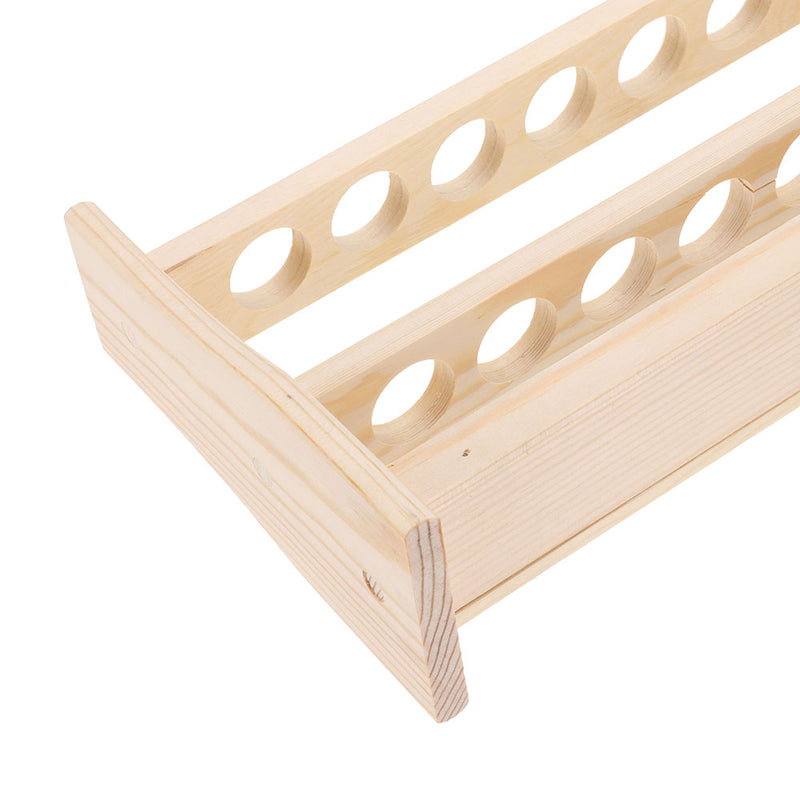 6 Holes Test Tube Rack Testing Tubes Clip Holder Stand Dropper Wood Lab Supplies 6 Hole diameter 25mm