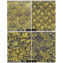 1 Sheet 3D Gold Embossed Nail Stickers Flower Blooming Decals Gorgeous Manicure