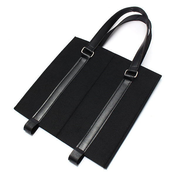 KCASA KC-BC02 Wool Felt Two Water Wine Bottle Carrier Bag Champagne Travel Tote Bag Holder Organizer