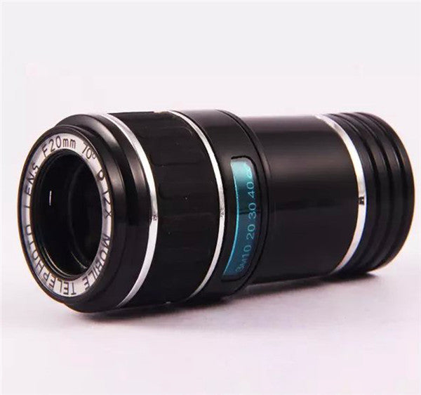 12X Universal Telephoto Lens Mobile Phone Optical Zoom Telescope Camera For iPhone Xiaomi Huawei