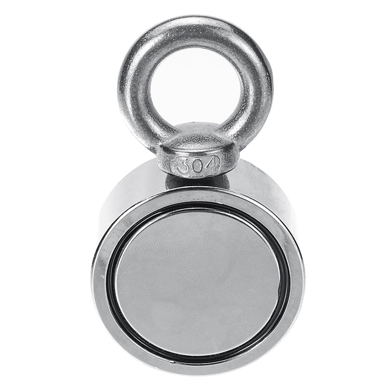 200KG 48mm Pro Dual Side Neodymium Magnet Combined Pulling Force Round Recovery Magnet with 10M Rope