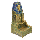 Seraphic Egyptian Pharaoh King Golden Backflow Incense Burner Holder