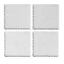 4PCS White Silicone Design Mat Drawing Tools with Basic Template + Insulation Silicone Finger Caps Kit for 3D Printing Pen