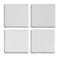 4PCS White Silicone Design Mat Drawing Tools with Basic Template + Insulation Silicone Finger Caps Kit for 3D Printing Pen