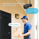 720P Black US Plug Wireless Camera Outdoor HD Wifi Remote Home IP Camera Two-Way Voice Intercom Waterproof Monitoring External Speaker Microphone with Card