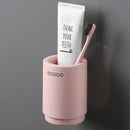 Wall Mount Toothbrush Holder Wash Cup Toothpaste Portable Hanging Gargle Cup