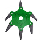 Updated Grass Trimmer Head 6 Teeth Blade Trimmer Head Brush Cutter Blade for Lawnmower Green Yellow
