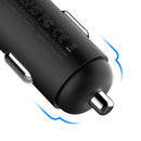 ROCK Sitor 3.4A LED Real-time Monitor Dual USB Fast Car Charger For Mobile Phone Tablet Camera