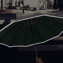 Automatic Umbrella 2-3 People Portable UPF50+ Waterproof 10 Bones Reflective Camping Travel Folding Umbrella Sunshade