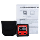 Digital Level Angle Finder Bevel Box Magnetic Base 360 (4 x 90) Inclinometer Protractor Gauge Tilt Direction Indicator