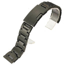 18mm 20mm 22mm 24mm Black Color Stainless Steel Watch Band
