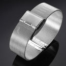 18/20/22/24mm Silver Stainless Steel Mesh Net Watch Band