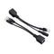 6pcs  POE Adapter Cable Tape Screened POE Switch Cable POE Splitter Injector Power Supply 12V Synthesizer Separator Combiner