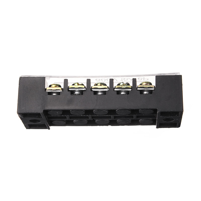 3 Pcs Dual Row 5 Position Screw Terminal Strip 600V 15A Insulated Terminal Barrier Strip