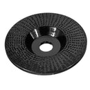 Drillpro Black 100x16/110x22mm Plane Wood Carving Disc Tungsten Carbide Shaping Disc Angle Grinding Wheel Sanding Carving Rotary Tool Abrasive Disc for Angle Grinder