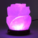 Himalayan Natural Crystal Rose Salt Lamps Bulb Night Light Ionic Purifier Gifts