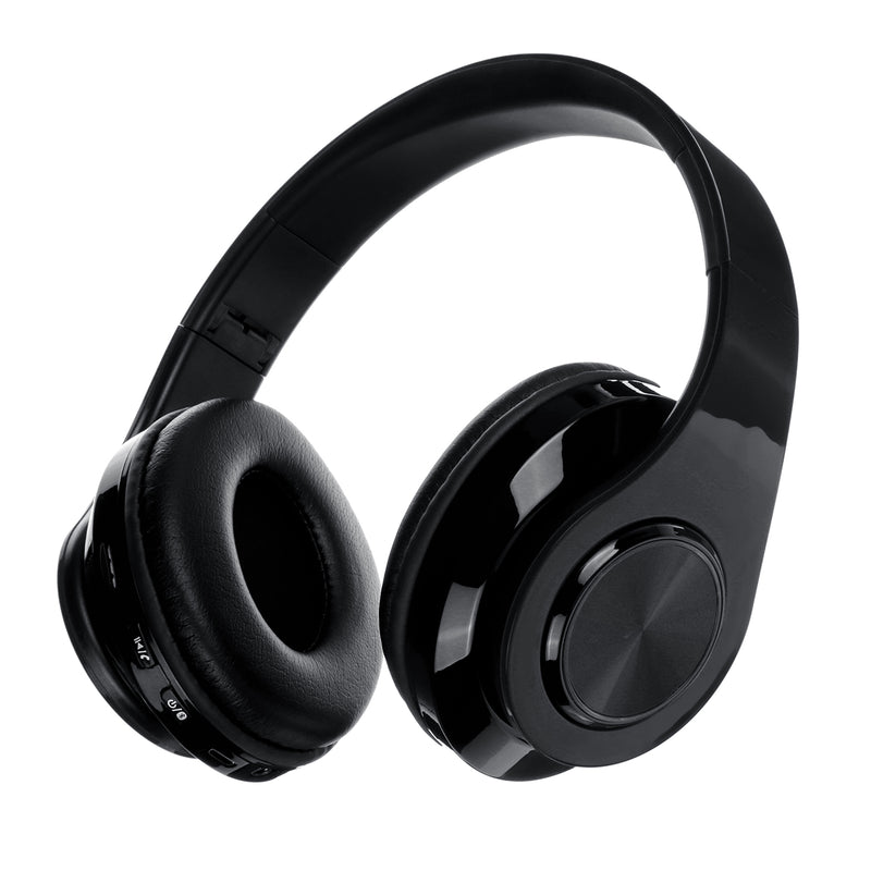 Luminous LED bluetooth 5.0 Headset Foldable Long Capacity Noise Reduction Call Headphone Support FM TF Card