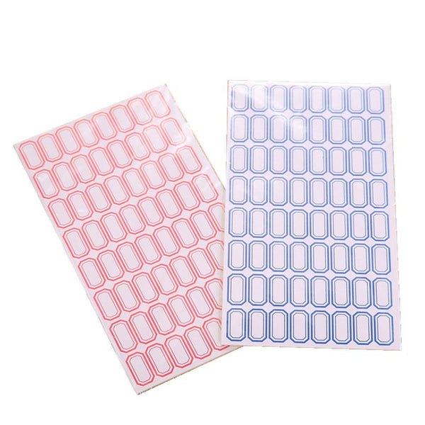 10 Sheets/pack Self Adhesive Label Paper 64 grids/sheet Easy Writing Stick-on Label Sticky Notes for Office Shops Supermarkets