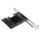 SSU SA3014 PCI-E to 4 Ports SATA 3.0 6Gbps Controller Card with Heat Sink Expansion Adapter Board for Mining BTC