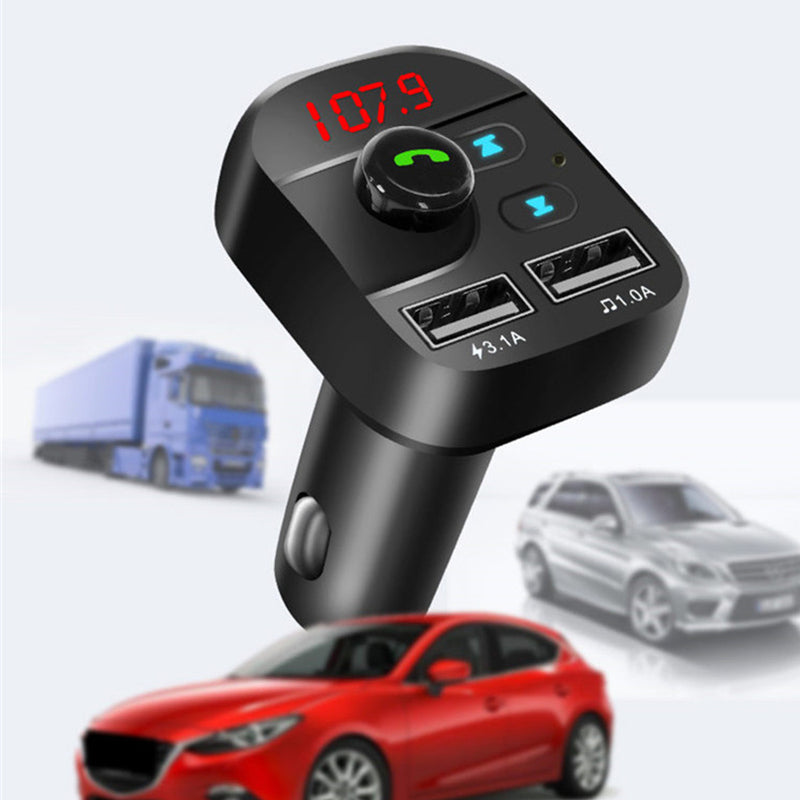 Bakeey Handsfree Wireless Bluetooth 5.0 FM Transmitter Car Charger LCD MP3 Player USB Charger 3.1A Car Accessories Handsfree