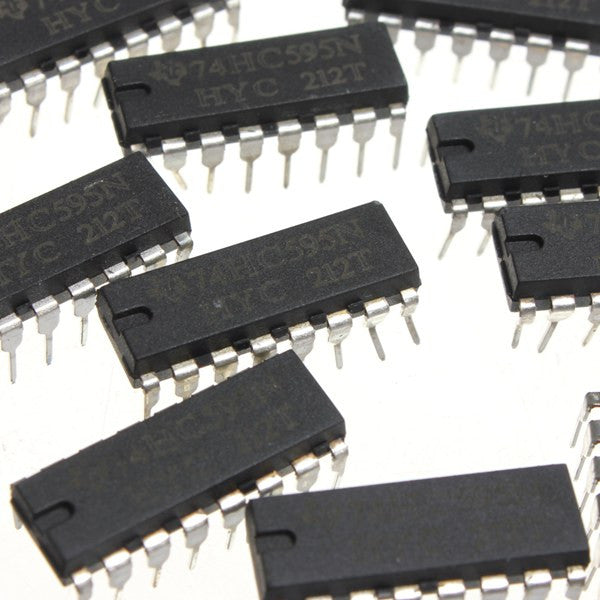 75pcs SN74HC595N 74HC595 74HC595N HC595 DIP-16 8 Bit Shift Register IC