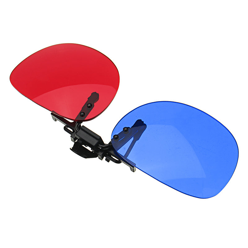 Fashion Universal Blue And Red 3D Glasses Plastic Glasses For Home Theater Movie Cinema Projector