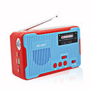 IPRee 4 In 1 Hand Crank Generator Solar AM/FM Radio Emergency LED Flashlight Power Bank USB Rechargeable Alarm Camping Travel