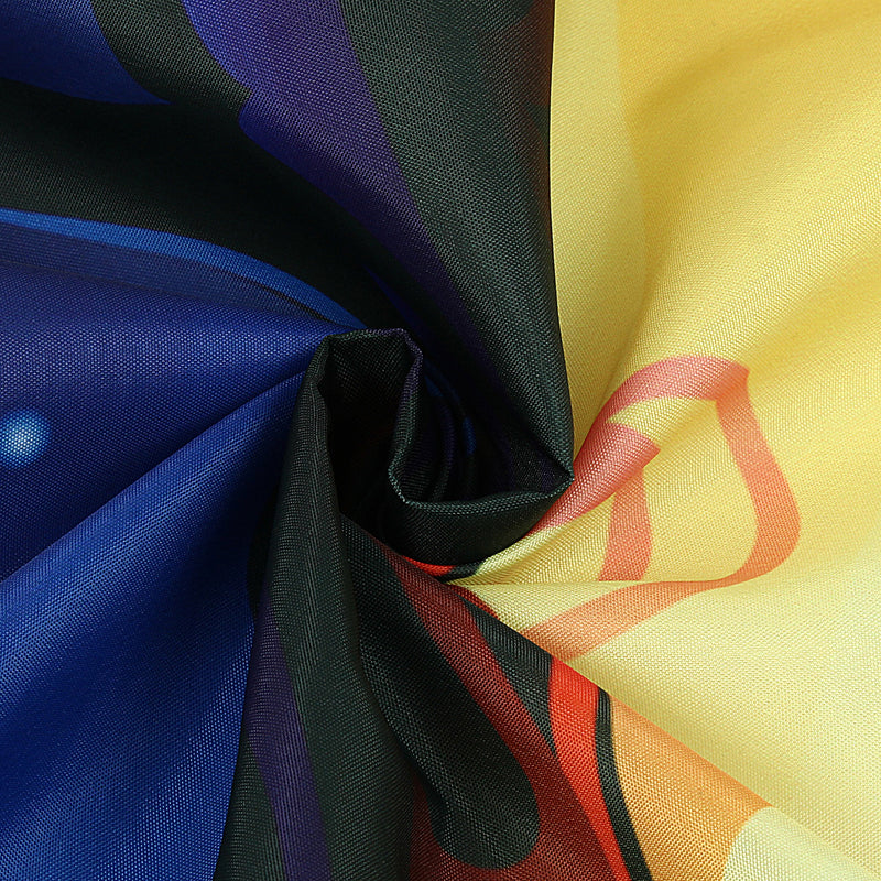 Day & Night Tree Shower Curtain Liner Bathroom Mat Set w/ Hooks Polyester Fabric