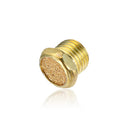 Machifit Pneumatic Solenoid Valve Copper Muffler 1/8 1/4 3/8 Inch Flat Head Muffler Exhaust Vent