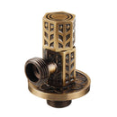 Antique Brass Triangle Valve Bathroom Accessory G1/2 Brass Angle Stop Valve Filling Valve Hexagonal Column Type
