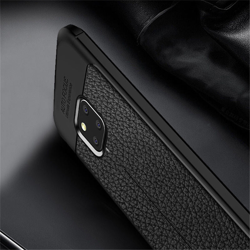 Bakeey Litchi Pattern Shockproof Soft TPU Back Cover Protective Case for Huawei Mate 20 Pro