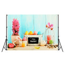 7x5ft/5x3ft Happy Easter Theme Thin Vinyl Photography Backdrop Background Studio Photo Prop