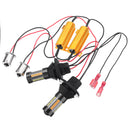 2PCS 1156 Bau15s/Ba15s LED Turn Signal Lights Dual-Color Switchback DRL Bulb with CANBUS Decoder
