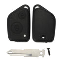 2 Buttons Remote Key Case Fob Shell Uncut Replacement For Peugeot 106 205 206 306 405 406