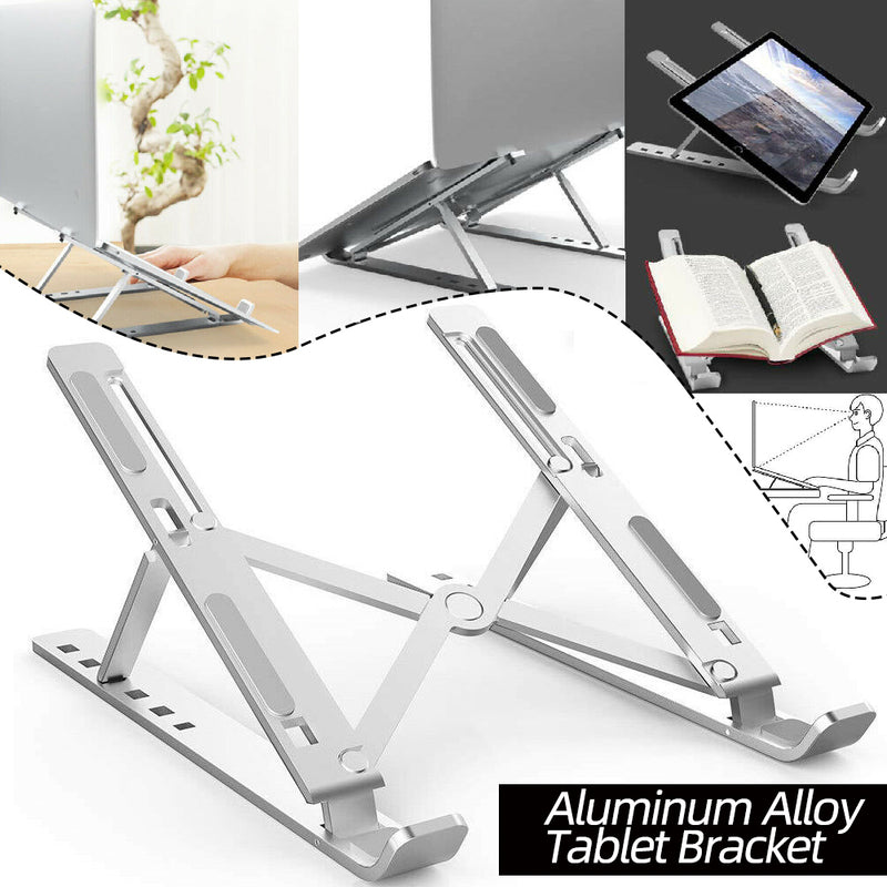 Aluminum Alloy Tablet Bracket Mount Foldable Portable Laptop Stand Holder Rack Pad Holder