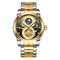 TEVISE T843B Dragon Design Automatic Mechanical Watches Stainless Steel Band Men Watch