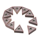 Drillpro 10pcs TNMG160408 MS CVD Carbide Insert Turning Tool Insert for DTGNR/L PTFBR/L