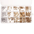 Suleve MXBH1 360Pcs M2/M3/M4 Male-Female Female-Female Knurled Brass Round Thread Hex Column Standoff Support Spacer Pillar for PCB Board