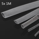 5M/16FT Clear Transparent Heat Shrink Tube Wire Cable Sleeving Wrap For Phone