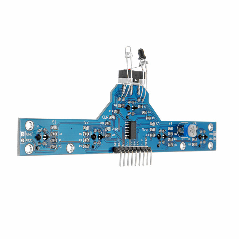 10pcs Five Road Tracing Module Tracing Sensor Module 5 Functions Intelligent Vehicle Control Board