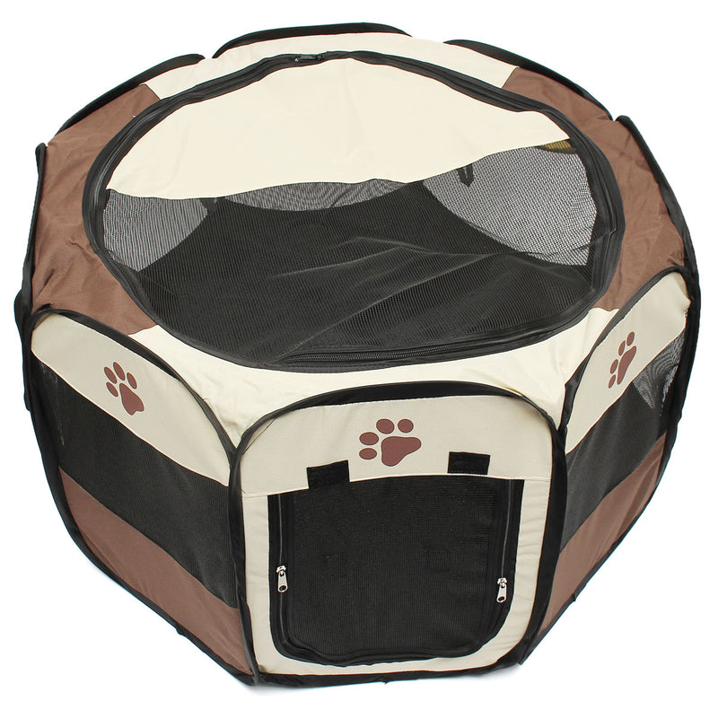OxGord 45cm Pet Dog Cat Playpen Tent Portable Exercise Fence Kennel Cage Crate
