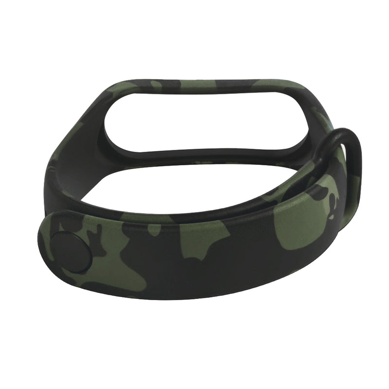 TPE Camouflage Pattern Watch Band Strap Replacement for Xiaomi Miband3