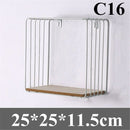 Nordic Wall-mounted Storage Shelf Rack Iron Wooden Wall Hanging Shelf Home Decor Shelf Bracket