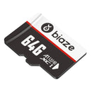 BIAZE 64GB/128GB/256GB Memory Card High Speed TF Card Data Storage Micro SD Card for Car Driving Recorder Security Monitor Camera