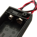 10Pcs 9V Battery Box Pack Holder With ON/OFF Power Switch Toggle Black