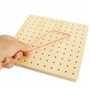 Wooden Threading Plate Board Toys Montessori Children Kids Early Educational Game Christmas Gift