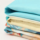 4 Pcs Blue Single Double Queen King Size Bed Set Pillowcase Quilt Duvet Bedding Sets