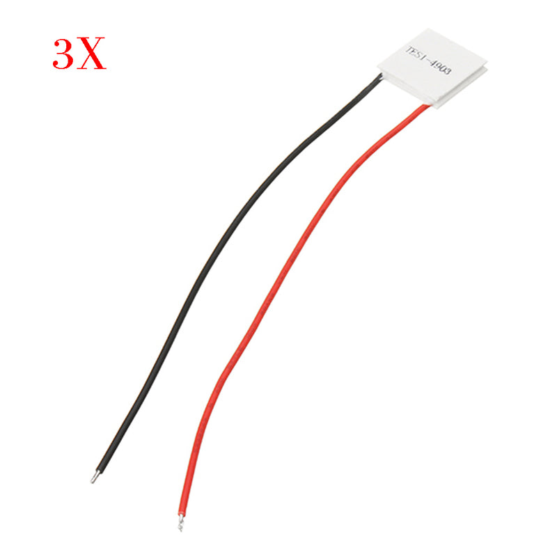 3pcs TES1-4903 20x20mm 5V Thermoelectric Cooler Semiconductor Refrigeration Film Heatsink Module